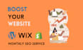 boost your website with monthly SEO service