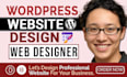 do wordpress website design or business wordpress website or wordpress design