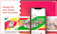 design professional instagram ads, posts, and carousel