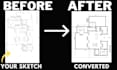 redraw 2d floor plan quickly