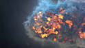 create burning fire logo reveal animation