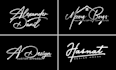 design signature handwritten scripted cursive photography handwriting logo