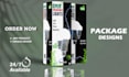 design artwork for your product packaging with 3d mockup