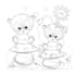 draw and design coloring page for kids