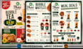 design modern restaurant menu, food flyer and digital menu
