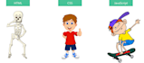be design CSS web with html and javascript