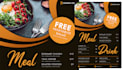design modern attractive food restaurant menu