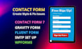 create or fix contact form 7, wpforms, and gravity form issues and set up SMTP