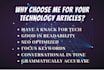 write technology and computer science article or blog