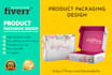 do box packaging design and label design