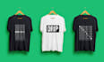 do custom and trendy minimalist typography t shirt design