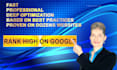 create advanced SEO audit report, action plan, video review