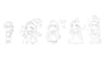 create 2d character design concept