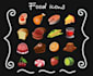 draw a food illustration for cafe, restaurant menu or other needs