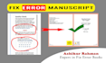 fix the error cover, manuscript, format, resize, modify, edit the cover