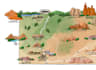 create a detailed digital map illustration of your property or venue
