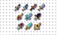 create pixel art sub and bit badges