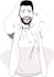 draw a minimalist line art vector portrait