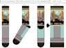 do kids, adult unique sock designs knitted and sublimated
