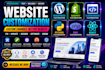 customize, edit, update, fix bugs and add custom features to your website