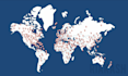 do travel map animation with icon, text and music