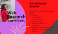 do your web research on any topic
