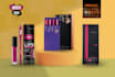 do lip balm, lipstick, lip gloss label and package design with mockup