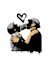 create stencil street arts like bansky style