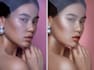 do high end retouching makeup, skin and hair