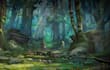 paint anime background and environment design