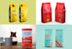 do premium quality coffee package, label and sticker design