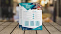 design education, case study, professional flyer poster