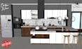 design 2d kitchen cabinet, closet drawings and 3d designs