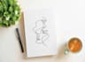 draw one line logo, line art, design minimalist for you