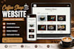 create an ecommerce food ordering website