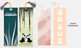design trendy custom ready to print bookmarks