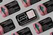 design a luxury business card with a qr code