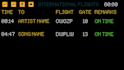 make airport board music visualizer or audio visualizer