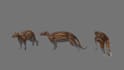 make a low poly 3d creature base on your reference