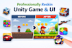 professionally reskin unity game and UI