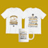 design urdu, arabic t shirt design, cap mug with 3d mockup