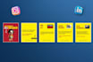 make creative instagram carousel post designs or linkedin carousels