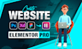 convert xd, PSD, figma to wordpress website using elementor pro