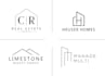 do real estate developer, roofing, house and construction logo design
