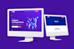design HTML landing page with responsive