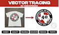 recreate, redraw logo convert any artwork or image in vector