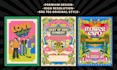 vintage retro style poster psychedelic illustration