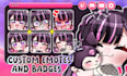 draw custom twitch emotes, chibi emotes, animated emotes for stream