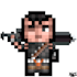 make a pixel art inspired by your minecraft character
