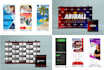 design a custom flag, rollup, step, and repeat logo backdrop